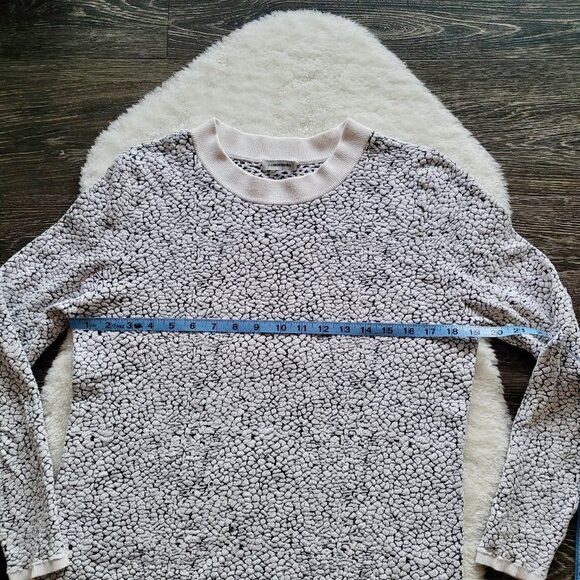 J.Lindeberg Maggi Mars Jacquard Crewneck in Black and White Size M - Picture 6 of 10